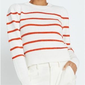 Brochu Walker Vermillion Striped Sweater